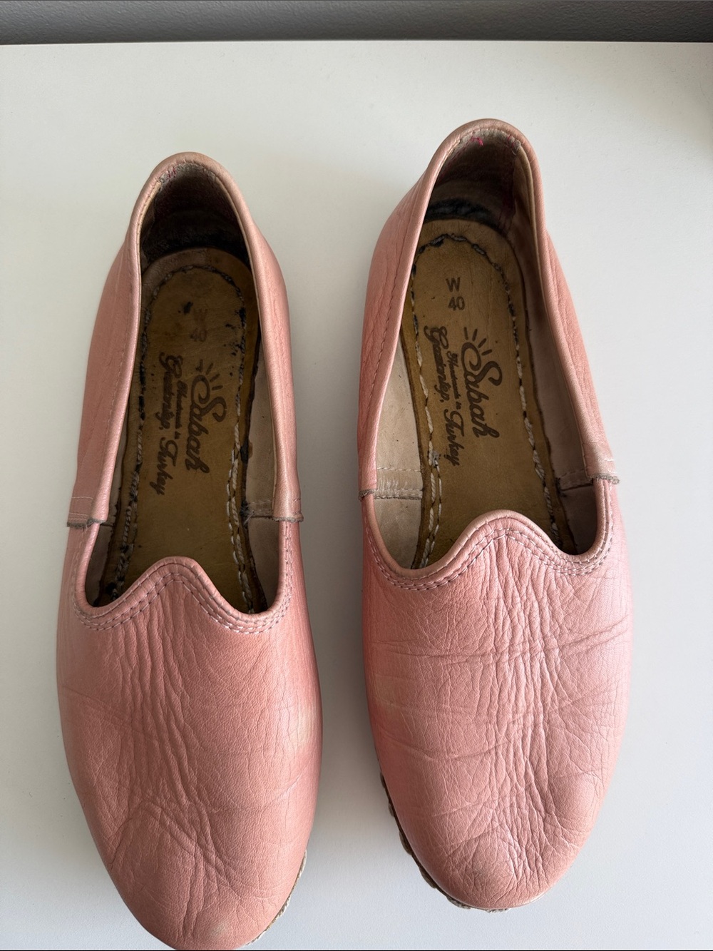 Sabah Women’s Dusty Pink Slip-On Loafers size 40